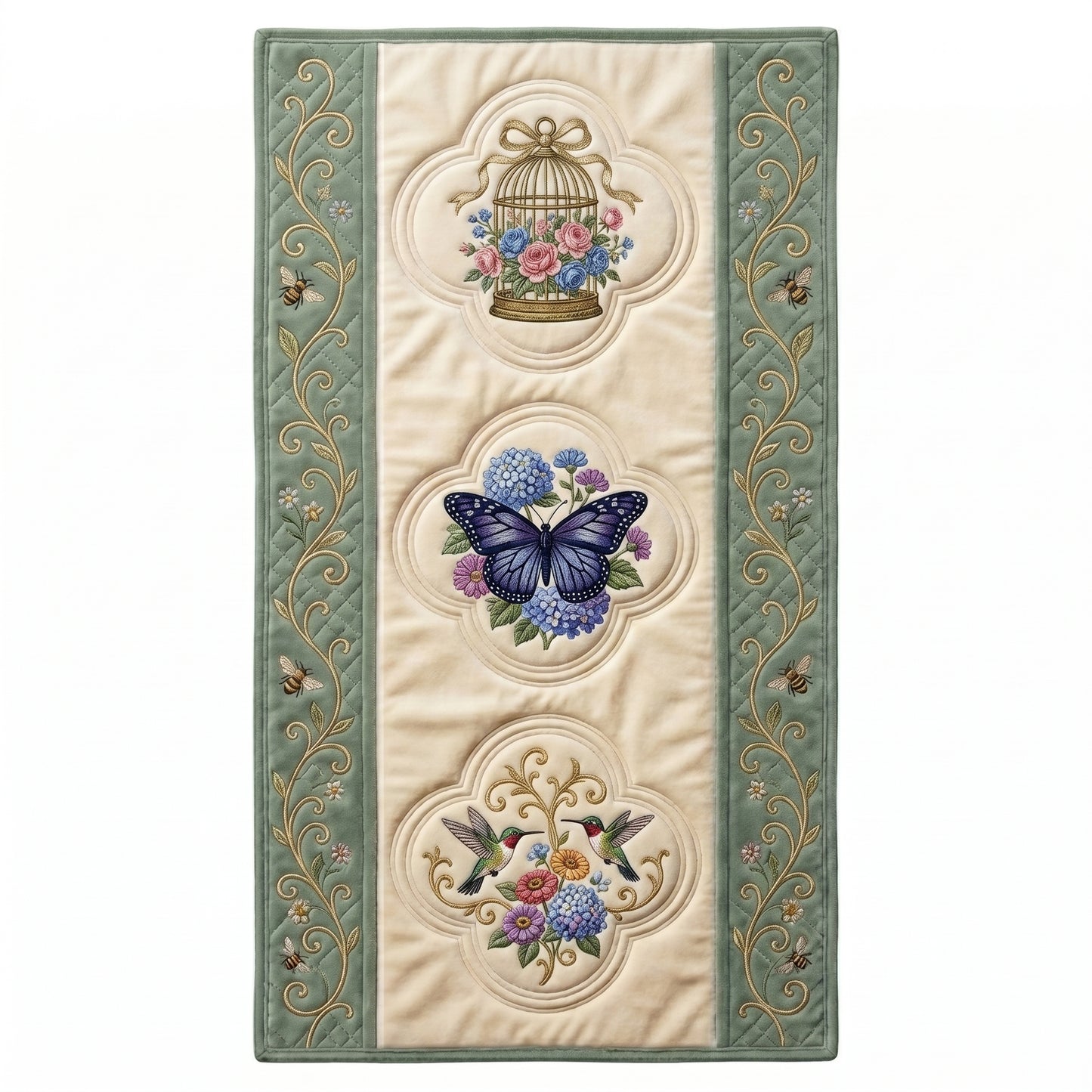 💖 Butterfly & Hummingbird Garden Special Offer - Elegant Floral Premium Table Runner for Everyday Dining Decor