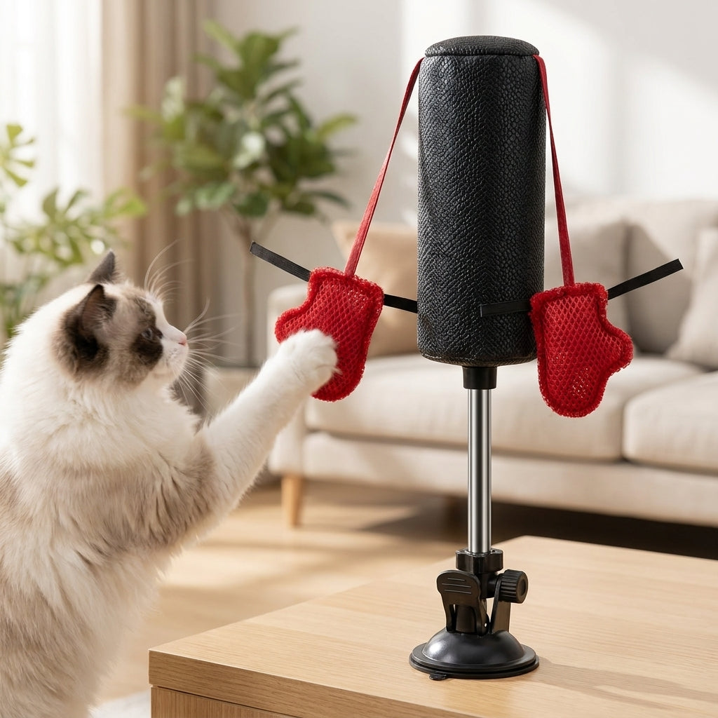 Suction Cup Cat Punching Bag Toy