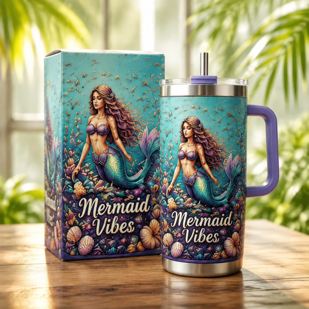 🌴 Lsland Life™ Tropical Paradise 30oz/40oz Tumbler – Bring Vacation Vibes Wherever You Go