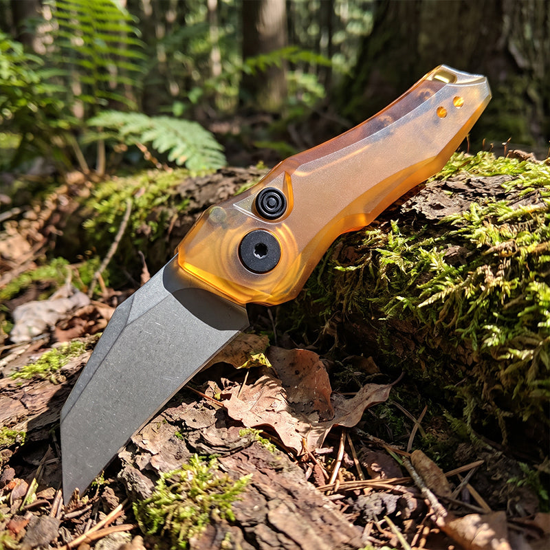 Mini Pocket Knife: 7350 Folding Knife with T6 Aluminum Handle - EDC, Camping, Fishing Tool