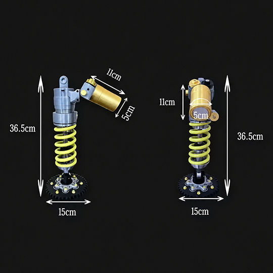 š„Inspired Suspension Shock Absorber Lamp - Adjustable LED Light for Gamers & Car Enthusiasts