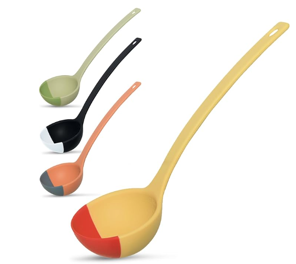๐ฅ SCOUPS 3-in-1 Silicone Scoop Ladle |Scoop Every Last Drop โ No More Food Waste!