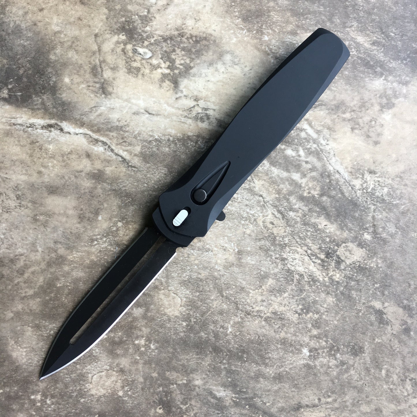 🔥Last Day Sale 50% OFF🎉DARK ANGEL OTF SINGLE ACTION Black handle 154cm DLC Black Blade 3202