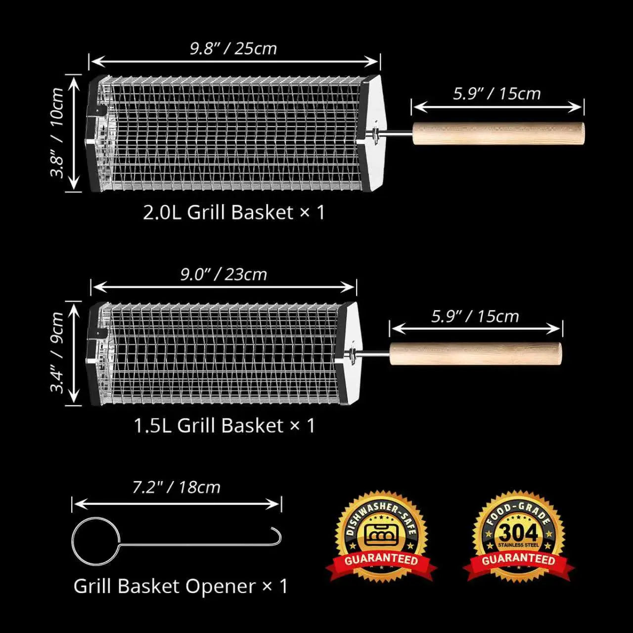 Rolling Grill Baskets