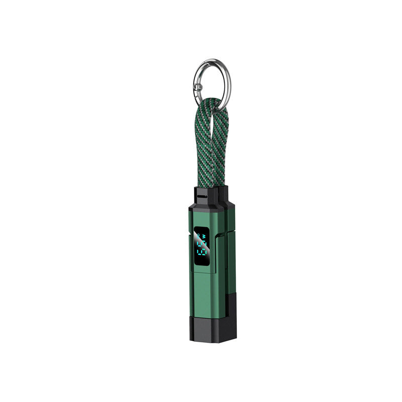 πβ‘4-in-1 Digital Display Keychain Charging Cable