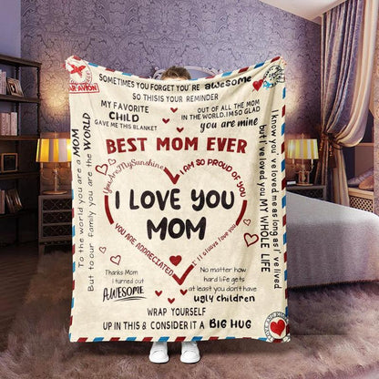Letter To Mom Pattern Blanket