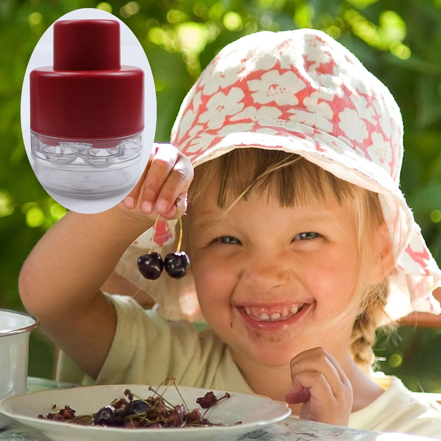 🍒 Efficient 7-Hole Cherry Pitter Tool