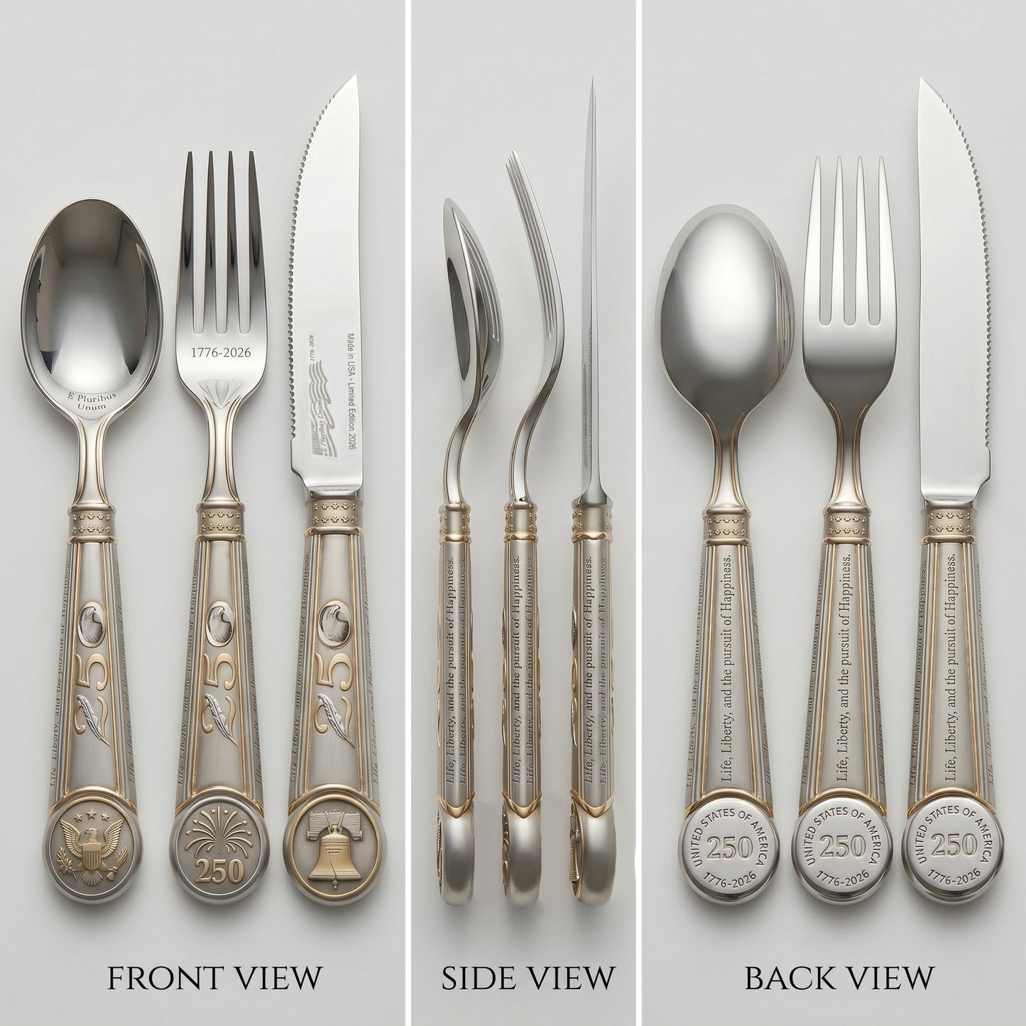 1776-2026 | United States of America 250th Anniversary Commemorative Flatware Collection