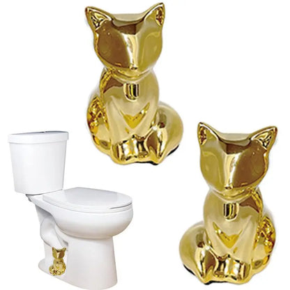 2PC — Cute Cat Ceramic Toilet Bolt Covers
