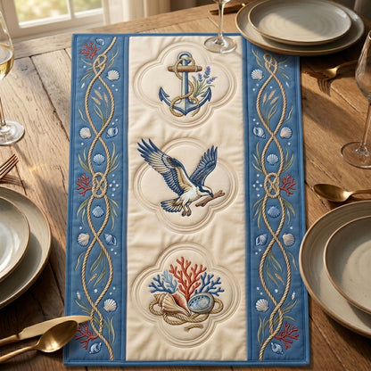 💖 Nautical Anchor & Seagull Special Offer - Elegant Coastal Premium Table Runner for Everyday Dining Decor