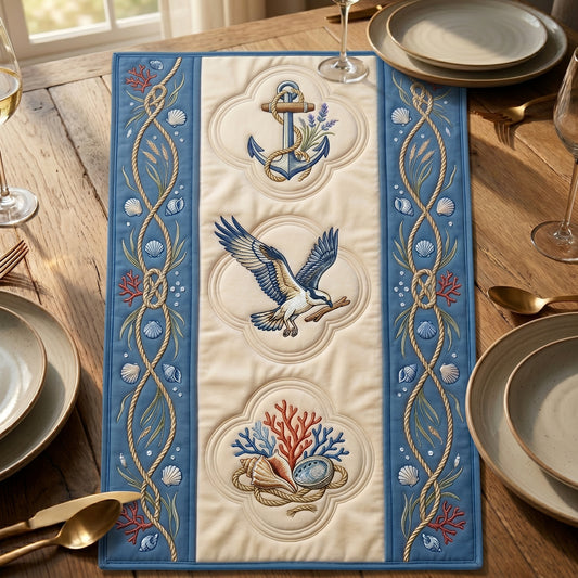 💖 Nautical Anchor & Seagull Special Offer - Elegant Coastal Premium Table Runner for Everyday Dining Decor