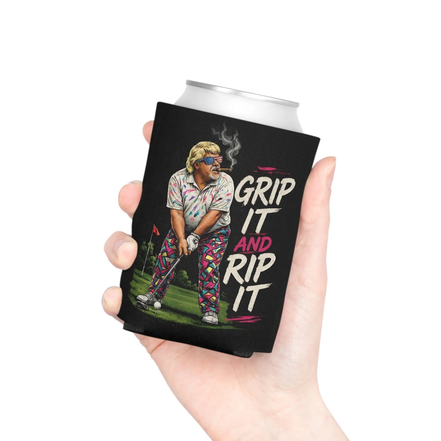 Grip It and Rip It | Funny Golf Can Cooler Sleeve