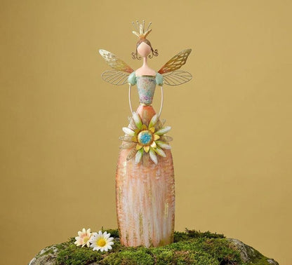 Whimsical Woodland Fairy Princess Figurines 🧚‍♀️✨ | Rustic Shelf & Garden Decor