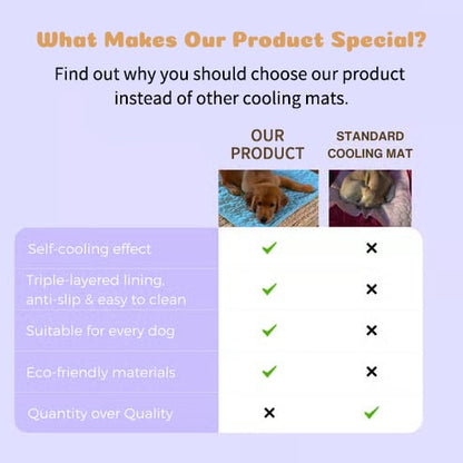 🔥Stay Cool & Comfy Dog Cooling Mat (4x more effective)