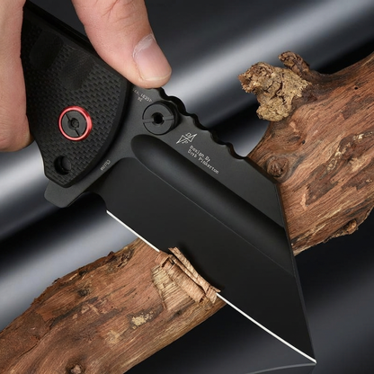 Proponent EDC Knife – D2 Steel Black PVD & Textured G10 Handle