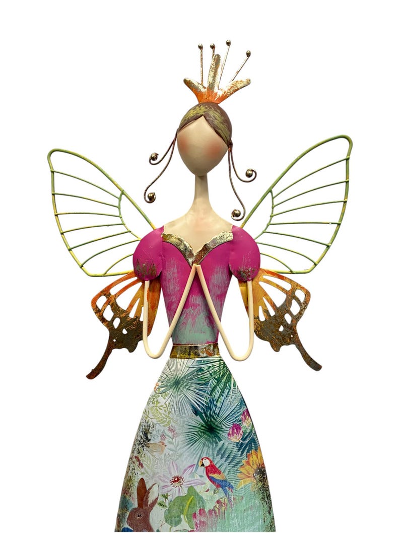 Whimsical Woodland Fairy Princess Figurines 🧚‍♀️✨ | Rustic Shelf & Garden Decor