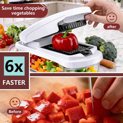 🔥Last Day Promotion-70% OFF 💥15-in-1 Vegetable Chopper | Multifunctional Food Cutter with Container