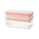 Pink (32 Ice cube tray*2+Ice Scoop*1)