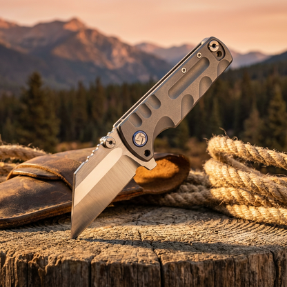 Proponent EDC Knife – D2 Steel Black PVD & Textured G10 Handle