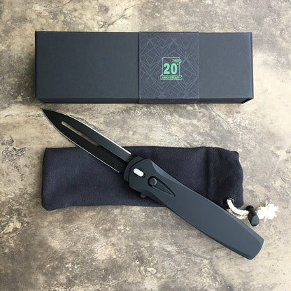 🔥Last Day Sale 50% OFF🎉DARK ANGEL OTF SINGLE ACTION Black handle 154cm DLC Black Blade 3202