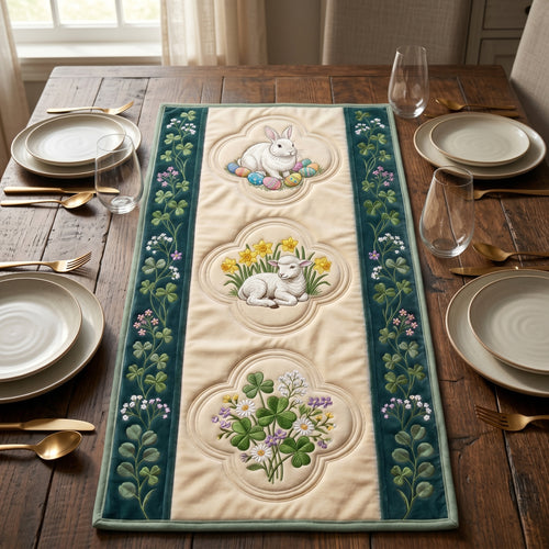 💖 Easter Lamb & Clover Special Offer - Elegant Spring Premium Table Runner for Everyday Dining Decor