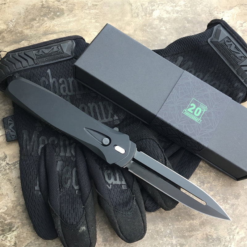 🔥Last Day Sale 50% OFF🎉DARK ANGEL OTF SINGLE ACTION Black handle 154cm DLC Black Blade 3202
