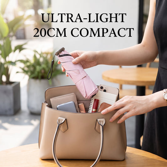 ✨Last Day 50%OFF🌂103g Feather-Light Pencil Umbrella | 20cm Mini Size UPF50+ UV Protection Sun & Rain Pocket Parasol ✨