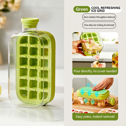 2-in-1 Portable Ice Cube Maker Water Bottle