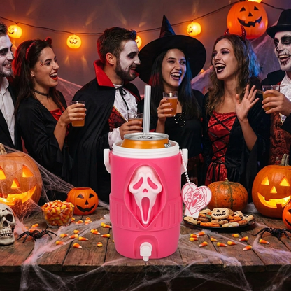 🔥Last Day 50% OFF👻Horror Ghost Face Can Drink Holder | Insert Soda Can Directly・Spooky Gothic Style・Party Tumbler