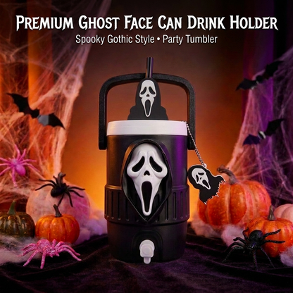 🔥Last Day 50% OFF👻Horror Ghost Face Can Drink Holder | Insert Soda Can Directly・Spooky Gothic Style・Party Tumbler