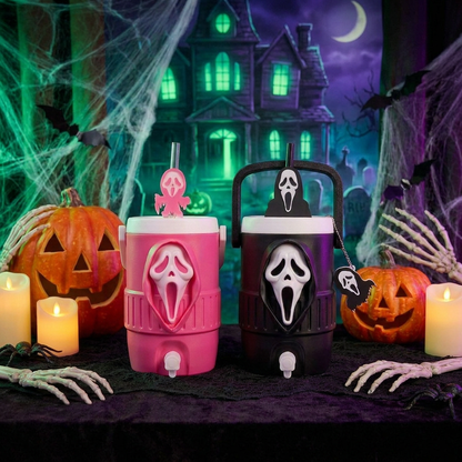 🔥Last Day 50% OFF👻Horror Ghost Face Can Drink Holder | Insert Soda Can Directly・Spooky Gothic Style・Party Tumbler