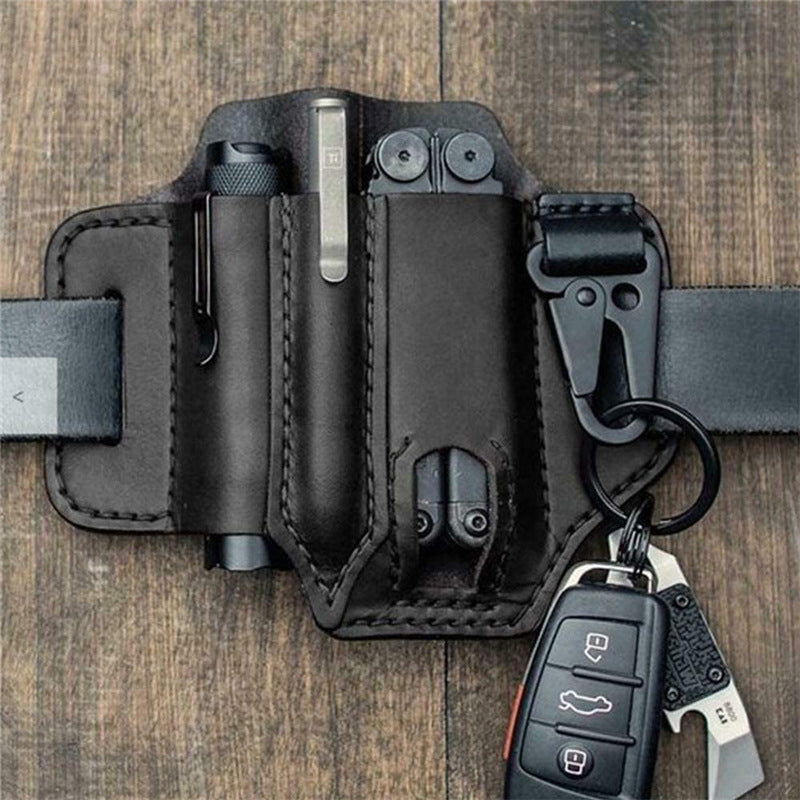 🎁 Father’s Day 50% OFF🔥EDC Pocket Tactical Leather Sheath for Knifes Pen Flashlight Keys