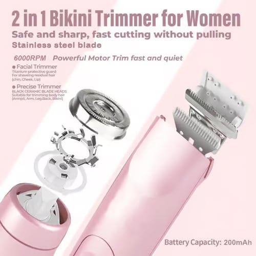 🔥Last Day 50%OFF - Winter & New Year Gift - Comfort 2 in 1 Electric Lady Shaver