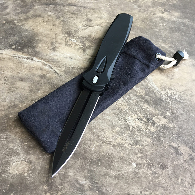 🔥Last Day Sale 50% OFF🎉DARK ANGEL OTF SINGLE ACTION Black handle 154cm DLC Black Blade 3202