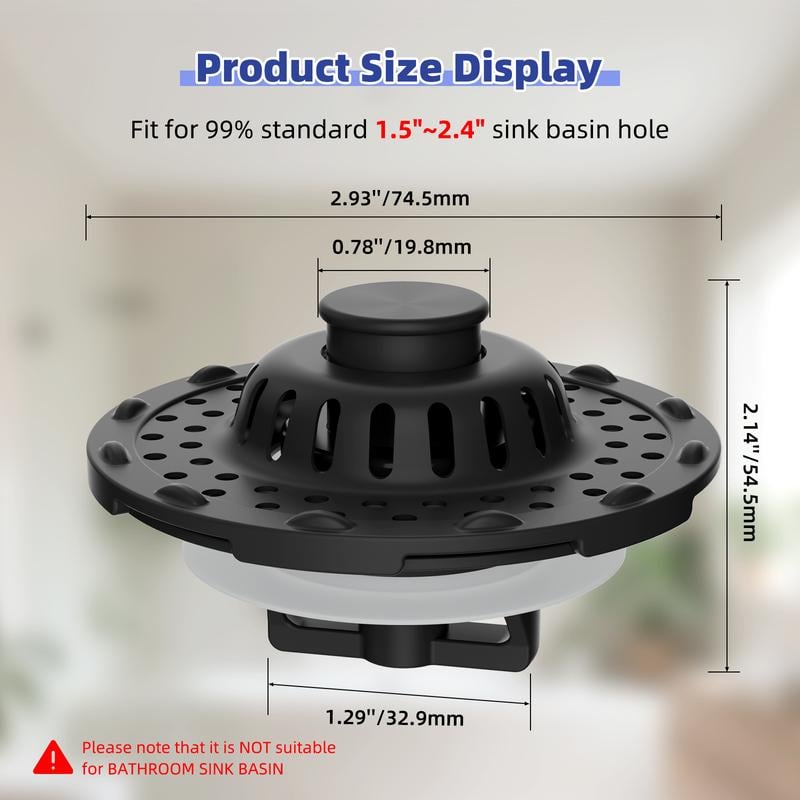🛁Anti-Clog Drain Protector for Hair & Small Items