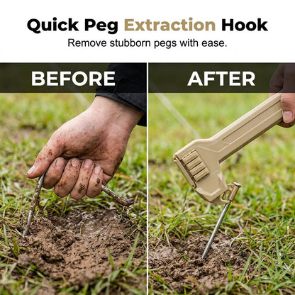 🔥HOT SALE 49% OFF🔨🏕️Multifunctional Camping Hammer & Tent Stake Puller✨