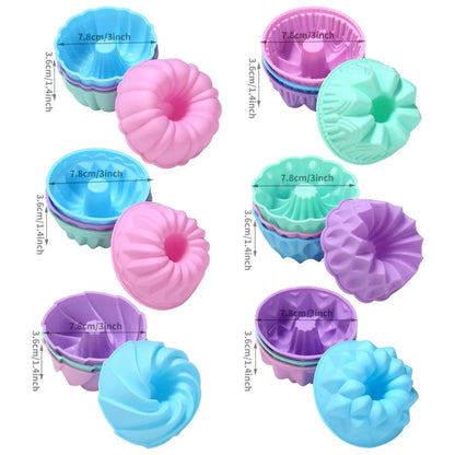 24 Pack Silicone Baking Cups