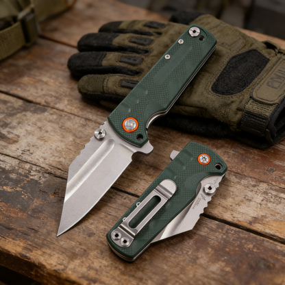 Proponent EDC Knife – D2 Steel Black PVD & Textured G10 Handle