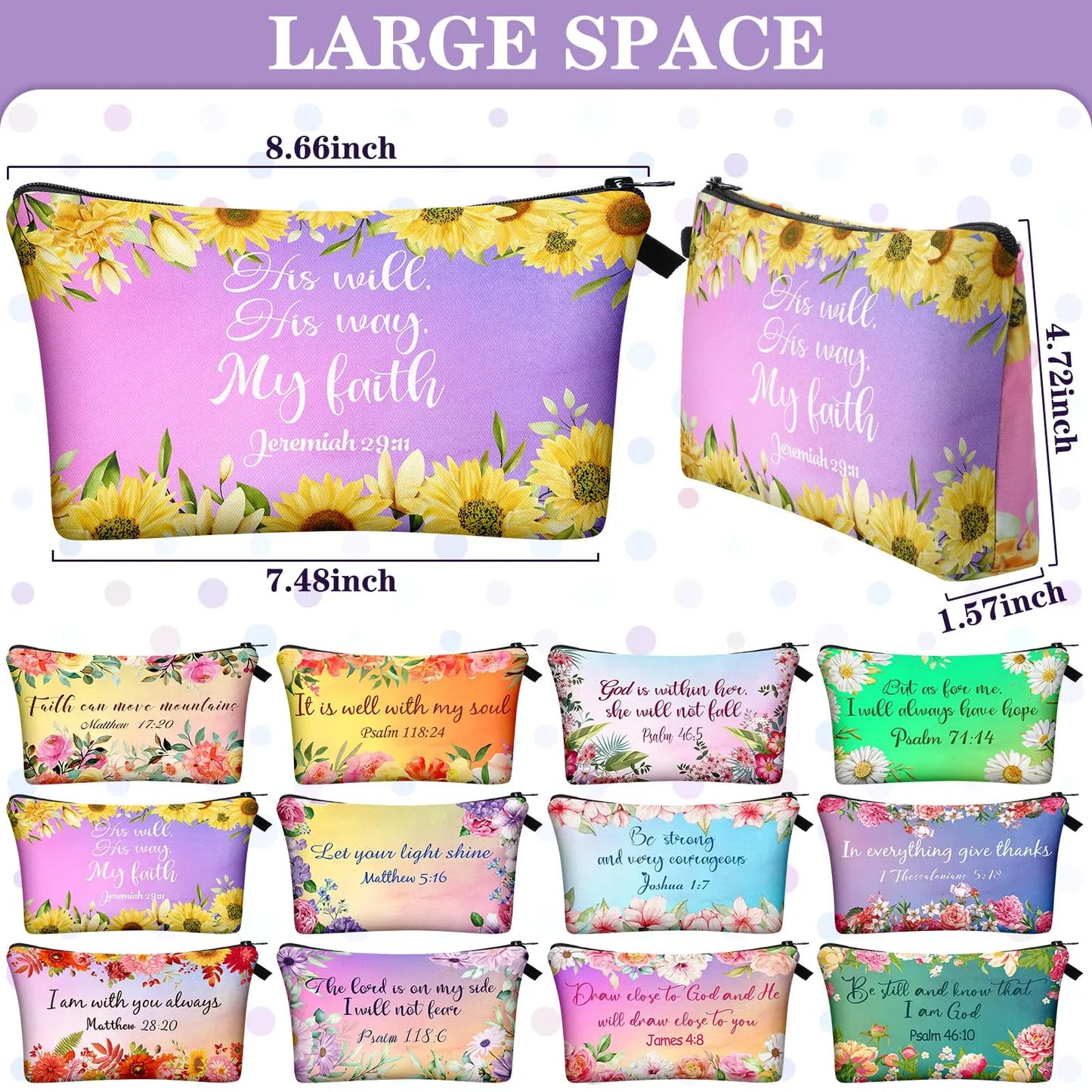 🌼2026 Mother's Day Gifts 50% Off--💖🎁Christian Makeup Bag