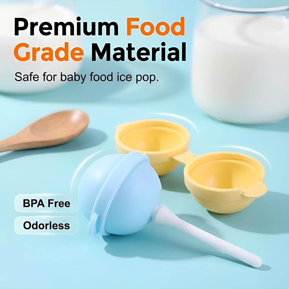 🍭Last Day 50%OFF🍭DIY Silicone Lollipop Popsicle Mold – Fun Spherical Ice Pop Maker for Homemade Frozen Treats