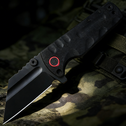 Proponent EDC Knife – D2 Steel Black PVD & Textured G10 Handle
