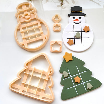 ✨🎄 Christmas TicTacToe Cookie Cutter 🎄✨