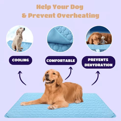 🔥Stay Cool & Comfy Dog Cooling Mat (4x more effective)
