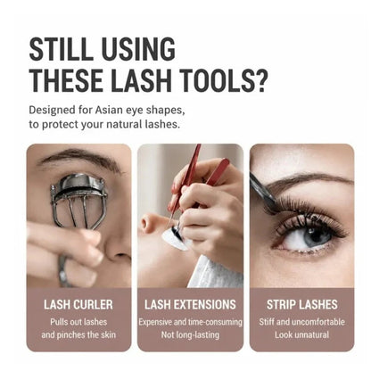 Heated Eyelash Curler – 4 Heat Settings, Digital Display & Long-Lasting Curl