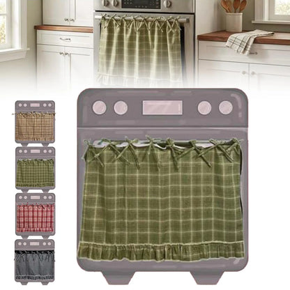 🧺 Handmade Oven Skirts | Farmhouse Kitchen Décor🔒 Heat-Resistant | 🎀 Effortless Install | ✨ Hide Clutter & Elevate Style