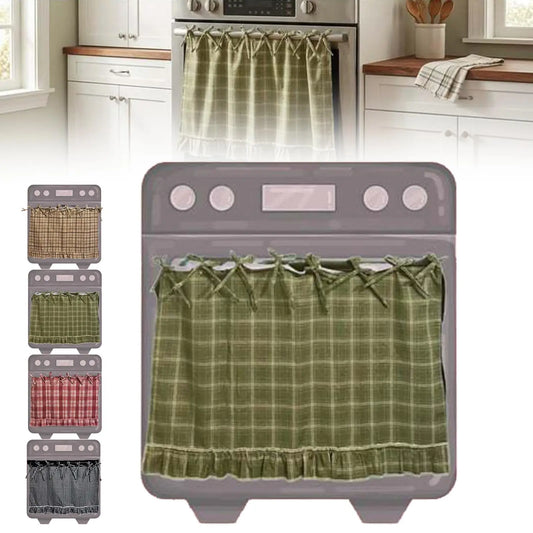 🧺 Handmade Oven Skirts | Farmhouse Kitchen Décor🔒 Heat-Resistant | 🎀 Effortless Install | ✨ Hide Clutter & Elevate Style