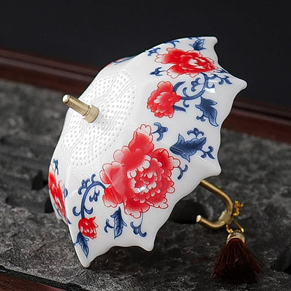 5thousand years Blue and White Porcelain Umbrella Tea Infuser Set