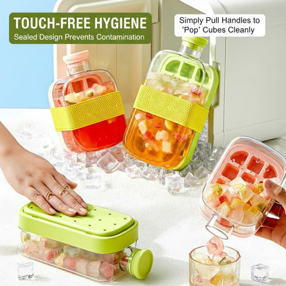 2-in-1 Portable Ice Cube Maker Water Bottle