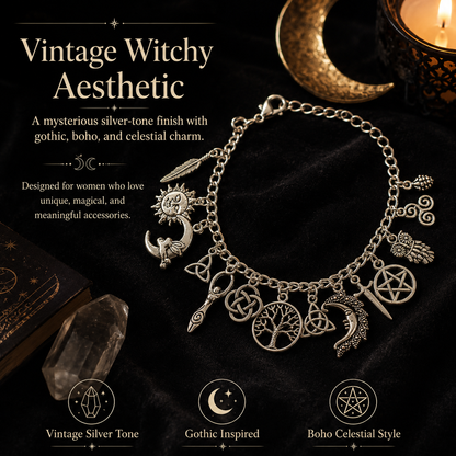 🔥HOT🔥Vintage Witchy Charm Bracelet