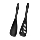 BLACK (Solid Spoon + Slotted Spoon 2-Piece Set)
